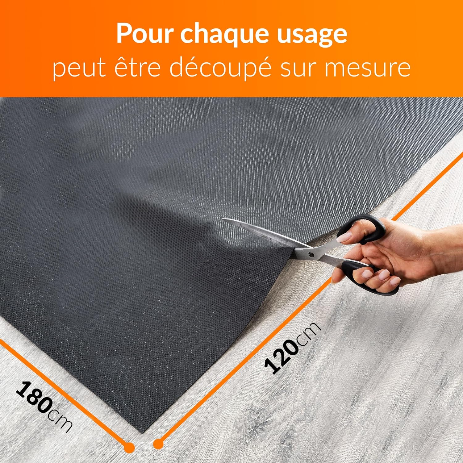 Thumbnail 2 de Upgrade4cars Tapis Antidérapant Voiture – Étanche et Coupe à Mesure 120 x 180 cm