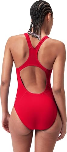 Detalle 2 de Speedo Damen Eco Endurance+ Medalist Badeanzug – athletische Passform, Recyclingmaterial, chlorbeständig