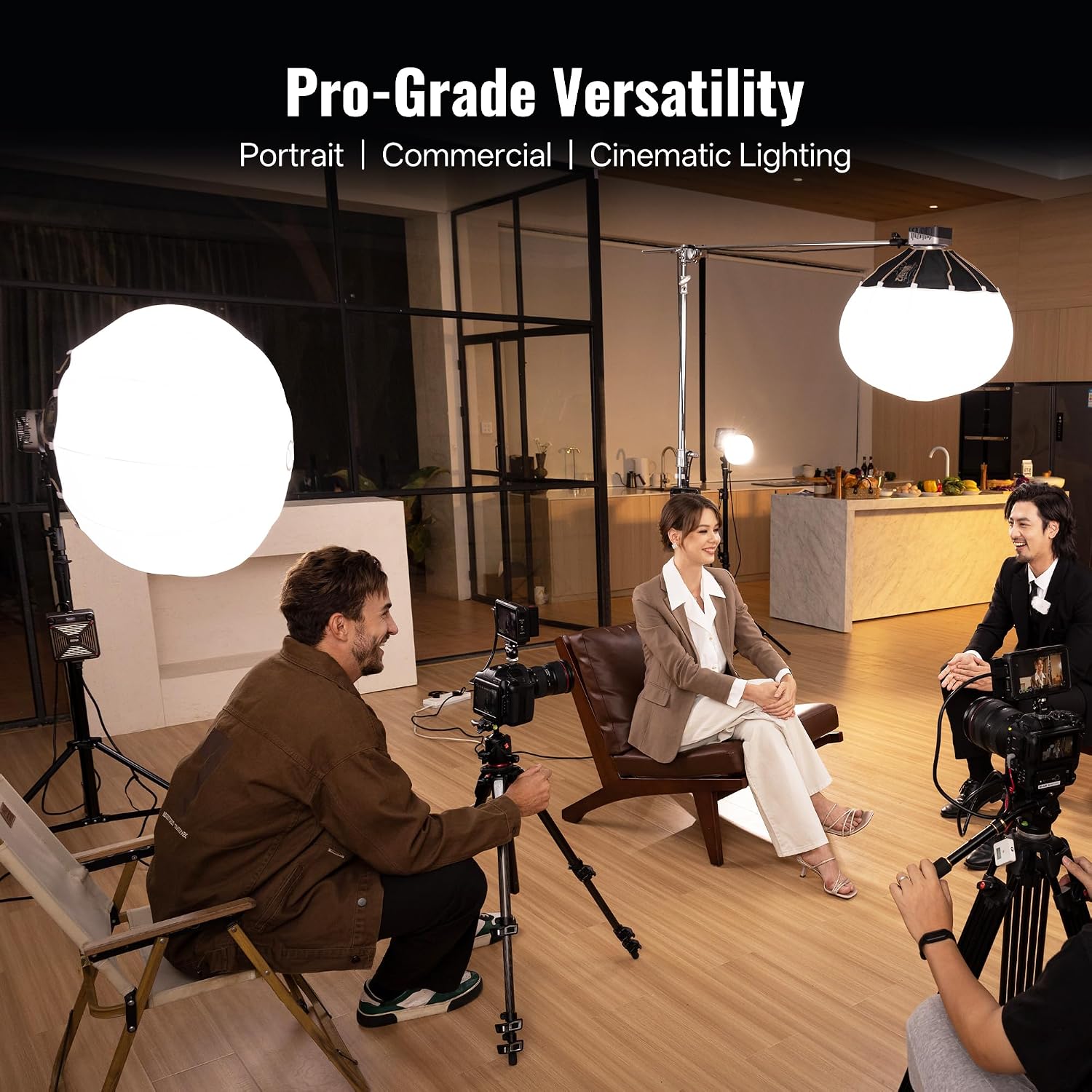 Thumbnail 3 de ZHIYUN Lantern Softbox 85cm with Bowens Mount — Universal 360° Light Diffuser for ZHIYUN X60 / CX100 / G60 / X100 / G200 / G300
