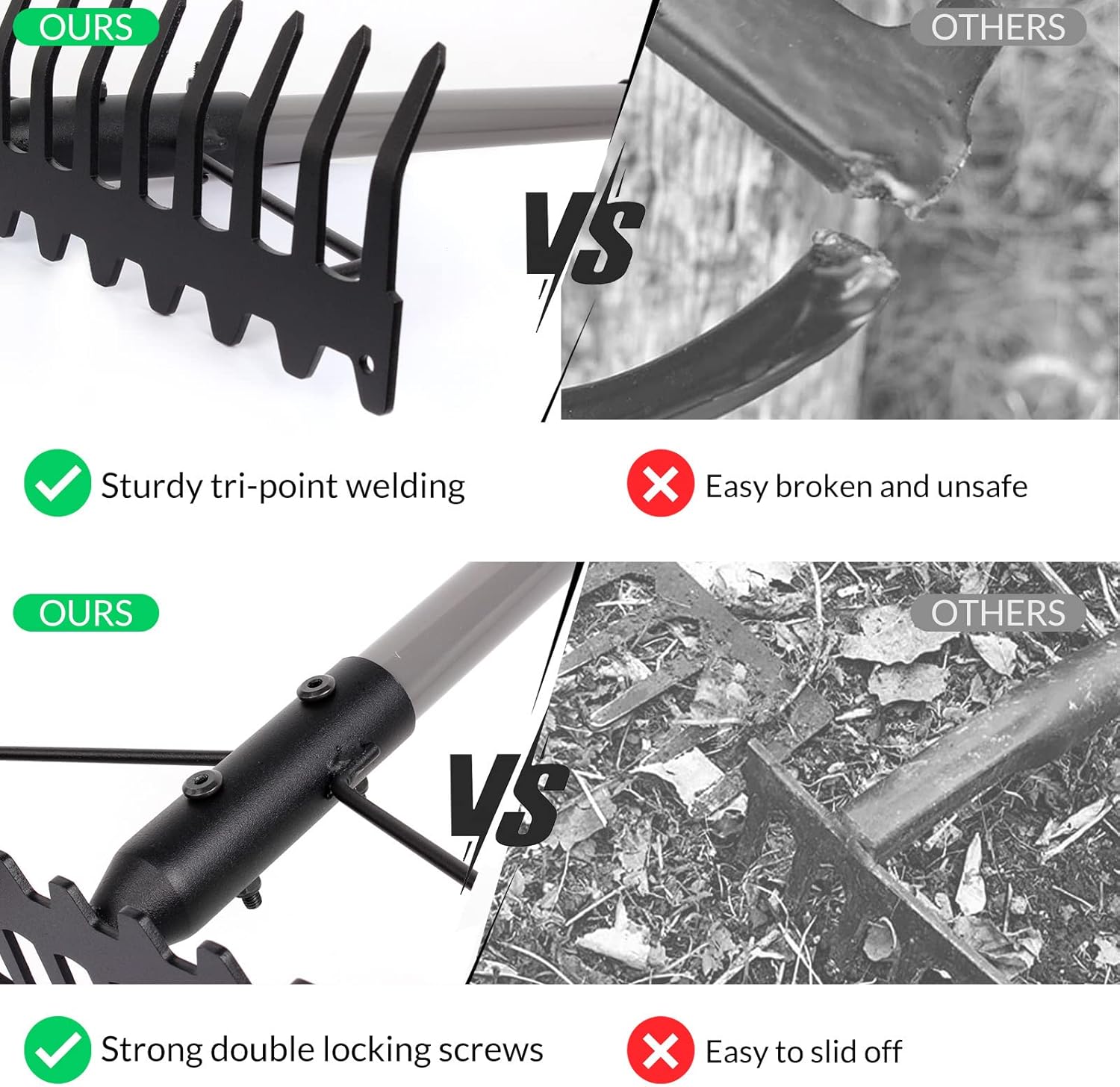 Thumbnail 3 de Walensee 165cm Heavy Duty Garden Rake