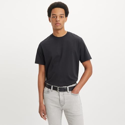 Detalle de Ceinture Levi's Homme Réversible Core Stonewashed Black/ Brown - Dessin durable, style double-face