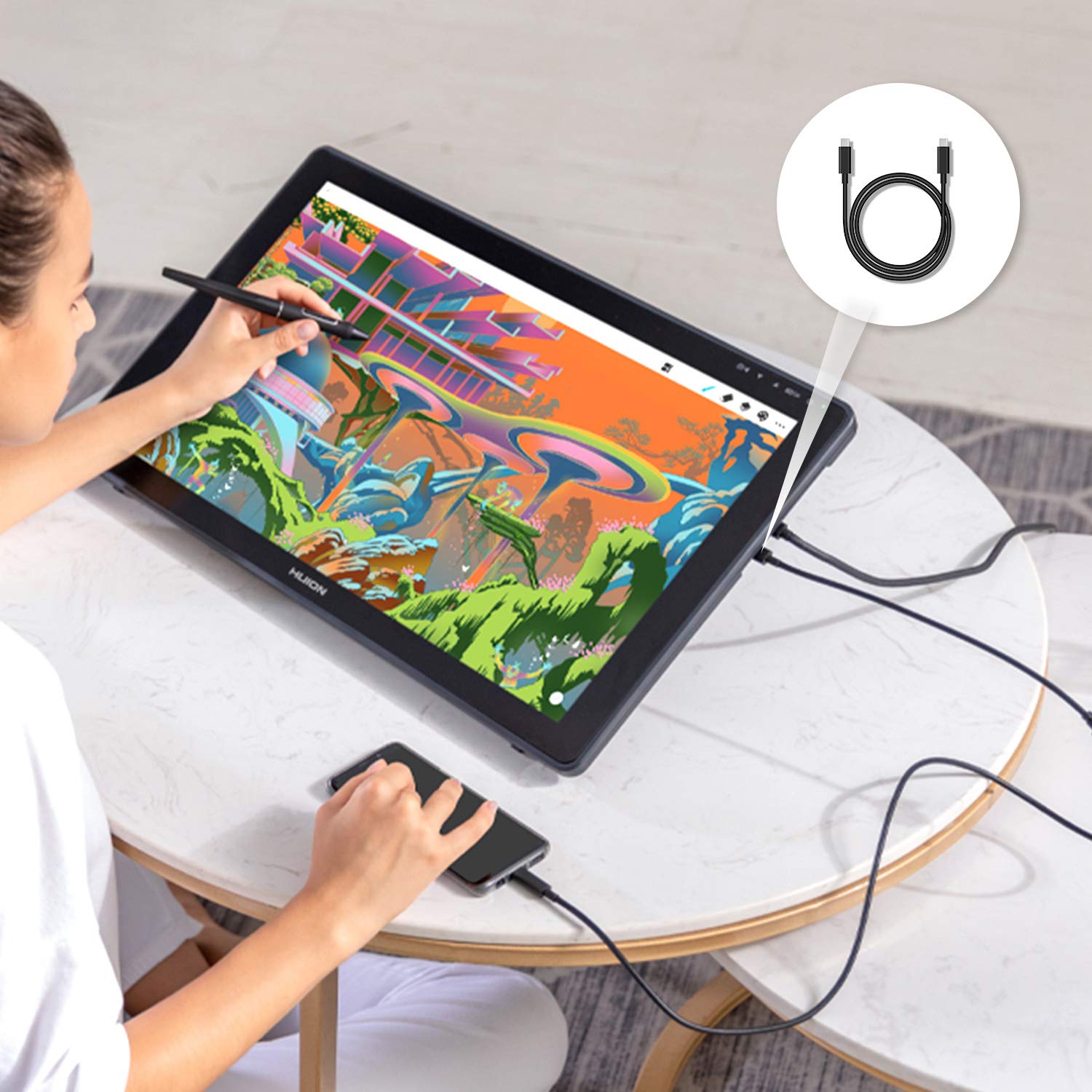 Thumbnail 6 de HUION Full‑Featured USB‑C Cable 10Gbps