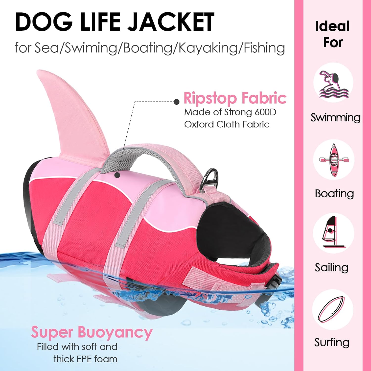 Thumbnail 2 de AOFITEE Dog life jacket, XS