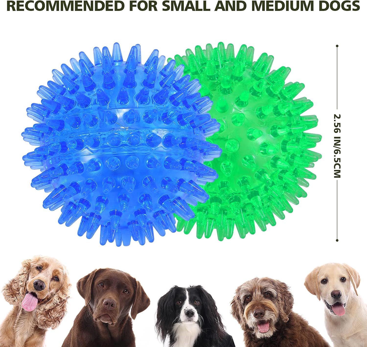 Thumbnail 6 de petizer 01 2.5-Inch Squeaky Dog Balls, 3-Pack Floating Fetch Toys