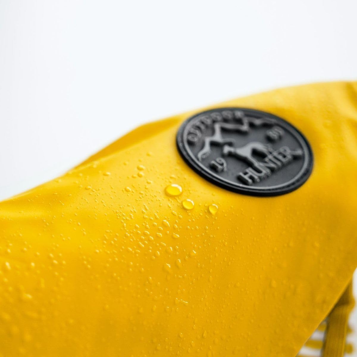 Detalle de Hunter Hunde-Regenmantel Milford Gelb – ergonomische Passform, verstellbar, Größe 50