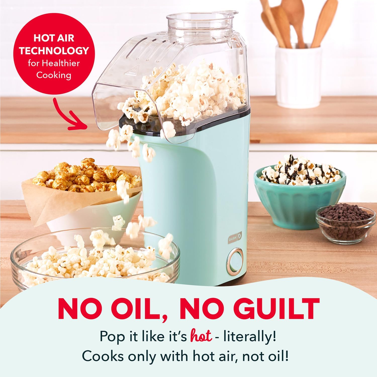 Detalle 2 de Dash Fresh Pop Popcorn Maker 16 Cups 🍿