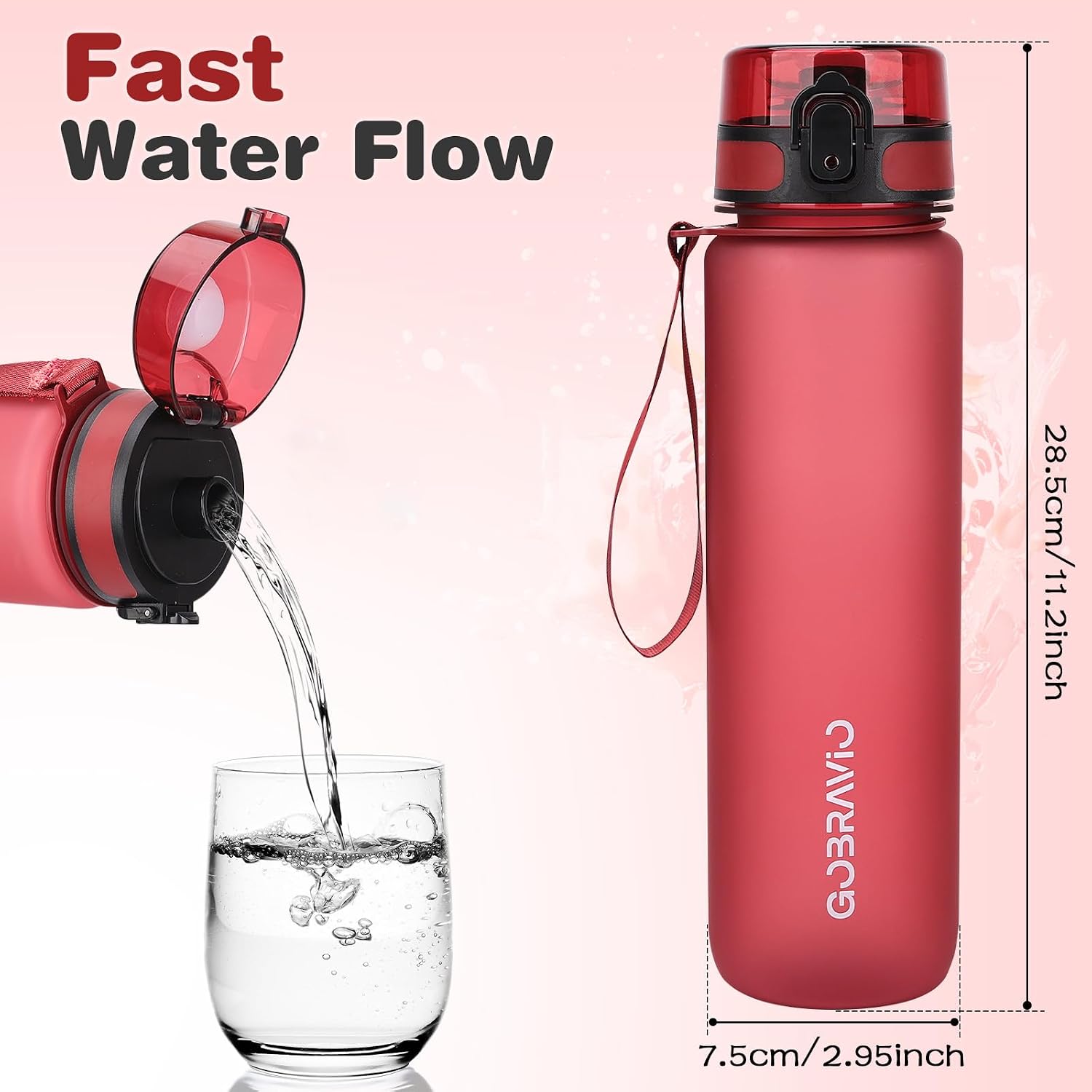 Detalle 2 de Gobravio 1 L leakproof water bottle