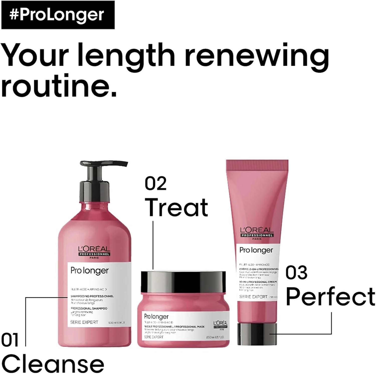 Detalle de L'Oréal Professionnel Paris Pro Longer Crema rinnovatrice per capelli lunghi e assottigliati, 150 ml