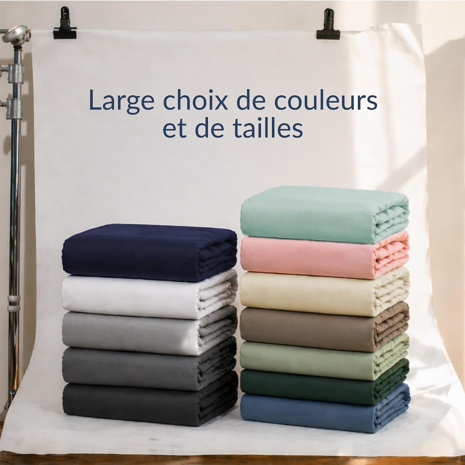 Thumbnail 6 de Drap housse Twinzen 140x190/200 cm avec bonnet 25 cm – 100% polyester, blanc, Oeko-Tex
