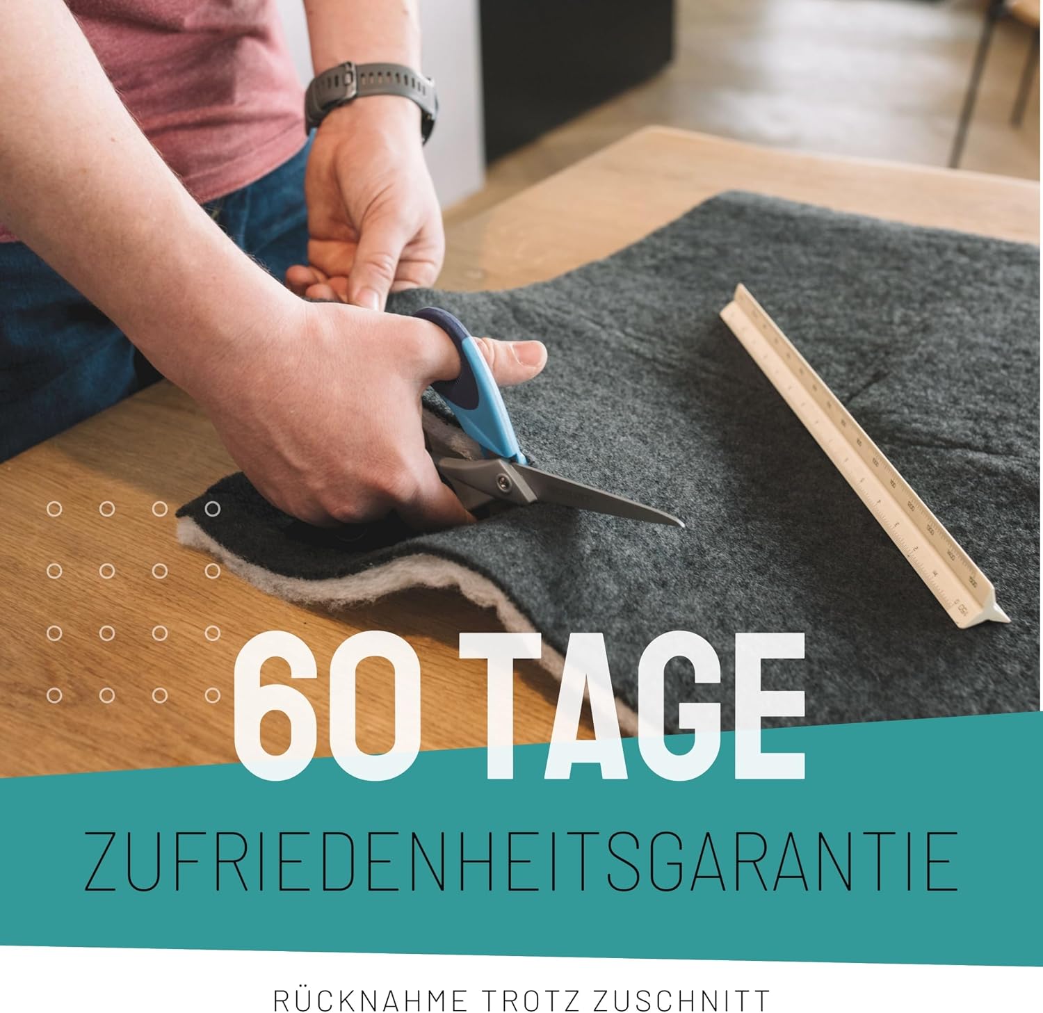 Detalle de FilterBase Universal Fettfilter Dunstabzugshaube (57x47 cm) – zuschneidbar, kompostierbar, 1er Pack