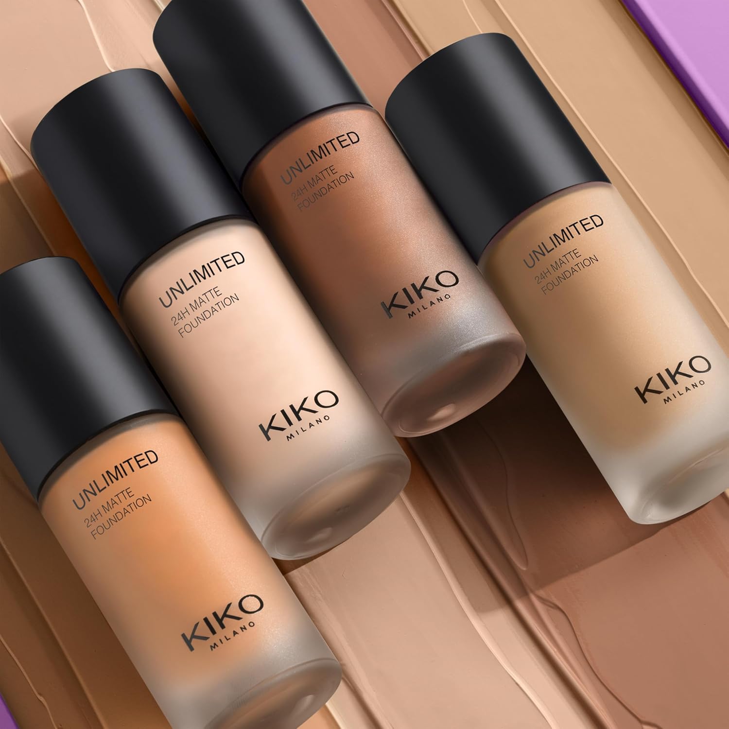 Detalle de KIKO Milano Unlimited 24H Matte Foundation 20 N – langanhaltende, matte Foundation