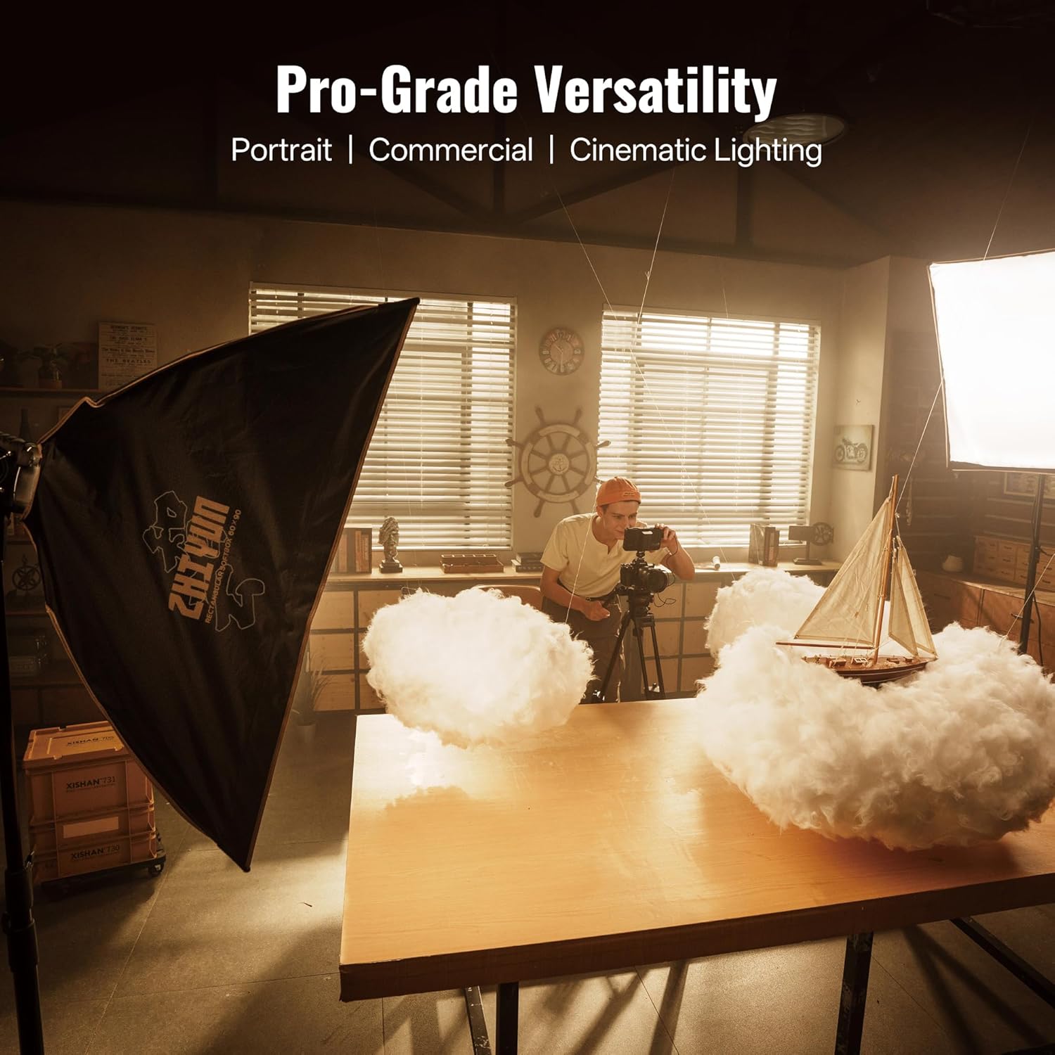 Detalle de ZHIYUN Rechteckig Softbox 60 x 90 cm mit Bowens Mount – zuverlässige Studio-Softbox für klare Portraitbeleuchtung