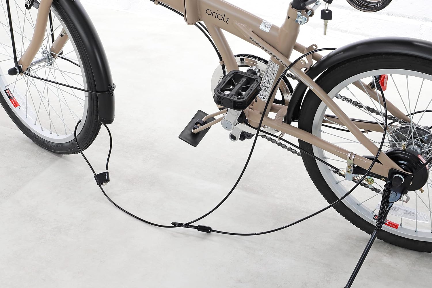 Thumbnail 4 de キャプテンスタッグ Y-7296 自転車用ワイヤーロック 直径4.8mm・長さ2m