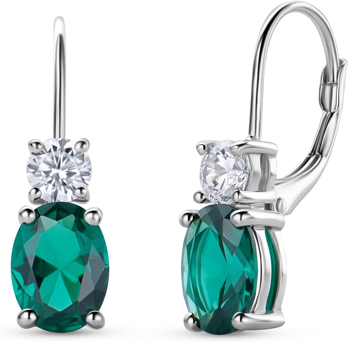 Detalle de MIORE Joyería pendientes plata 925 2,75 ct