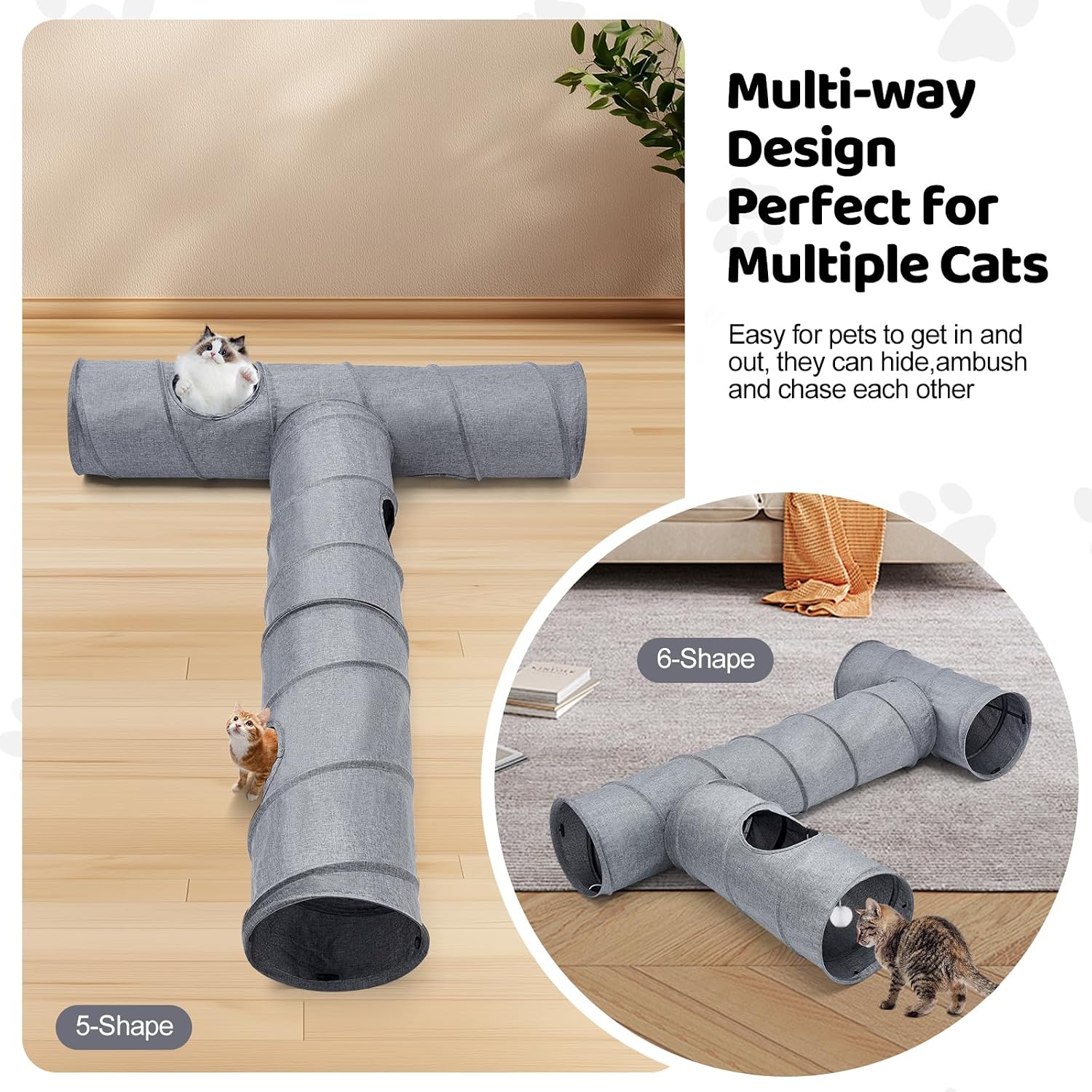 Detalle de Odoland cat play tunnels 110cm