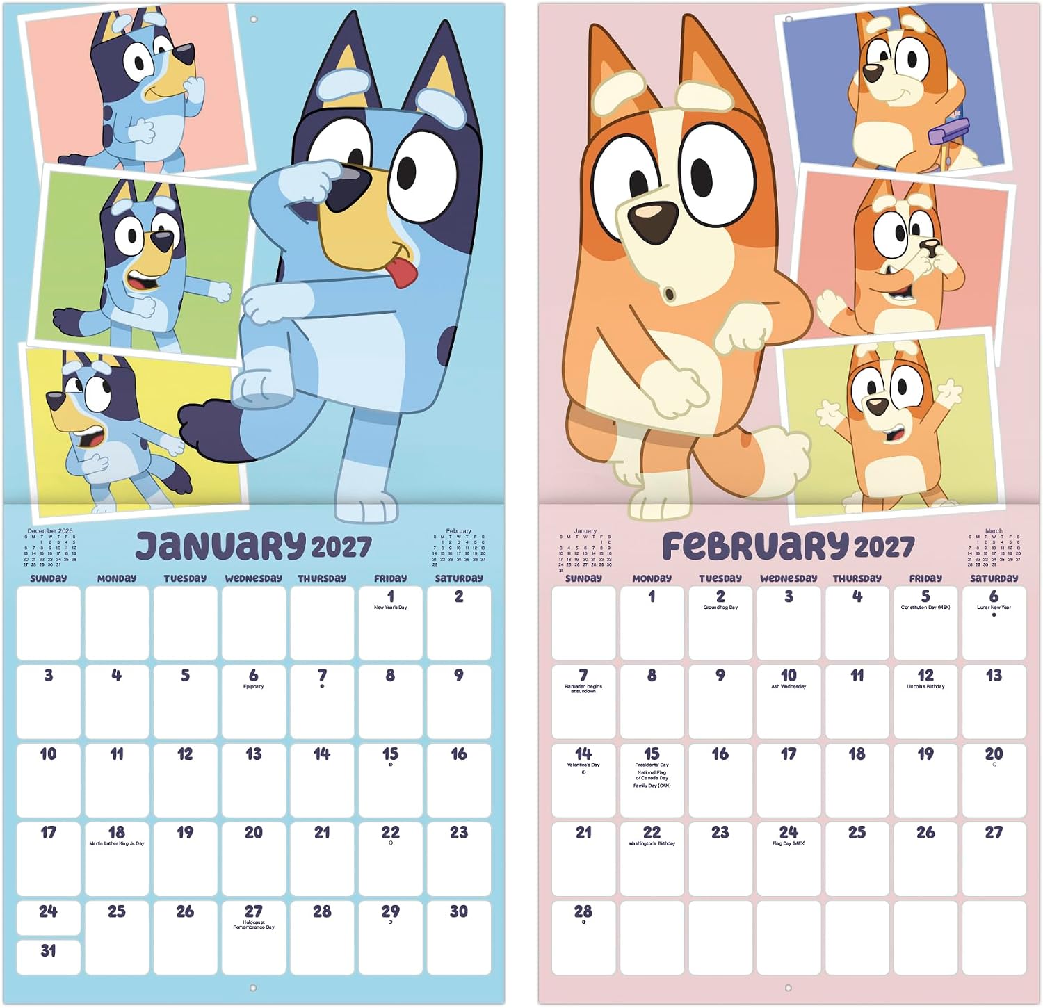Thumbnail 5 de Bluey Wall Calendar 2027