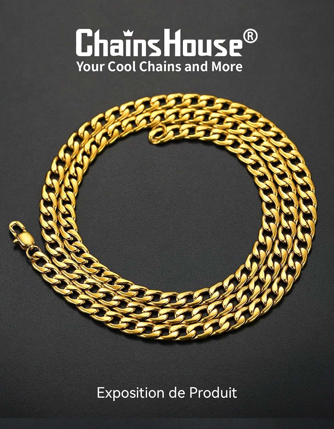 Thumbnail 6 de ChainsHouse Chaine Cubaine 12mm 55cm