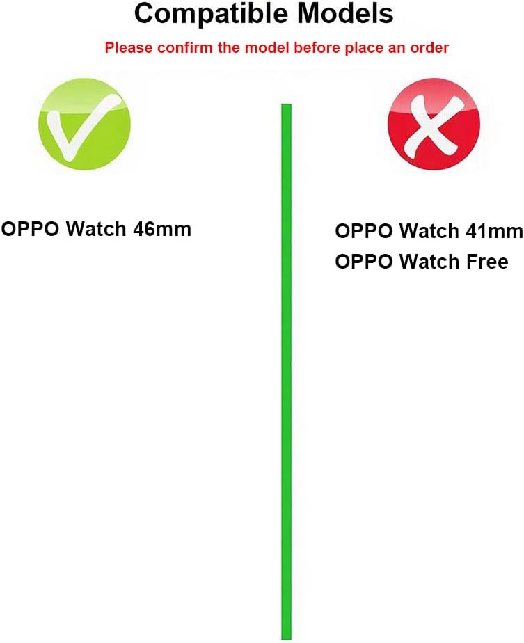 Detalle 2 de FYISWHO Breathable Watch Strap for OPPO 46mm