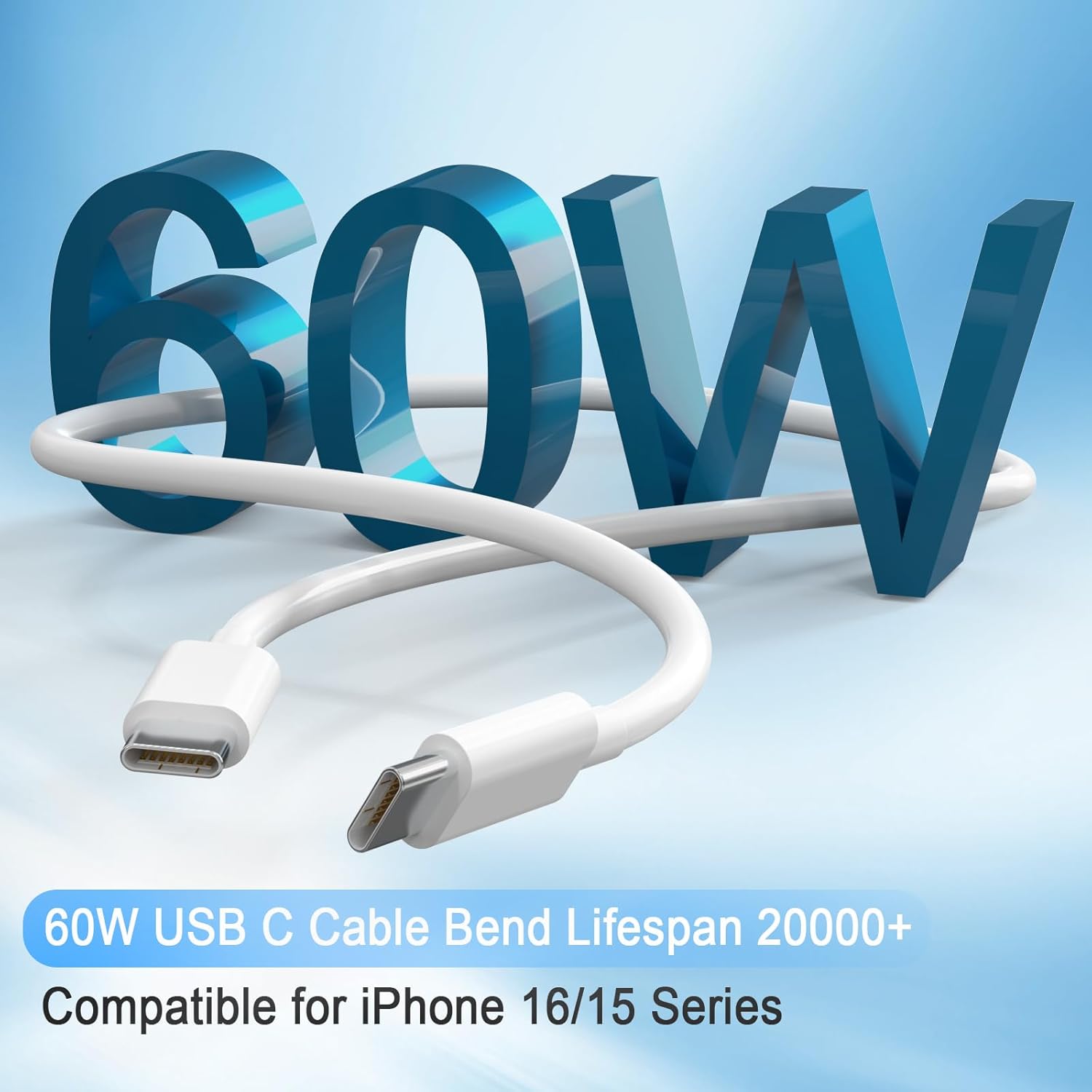 Thumbnail 2 de iPhone 17 4-Pack USB‑C Fast Charger 6ft 📱