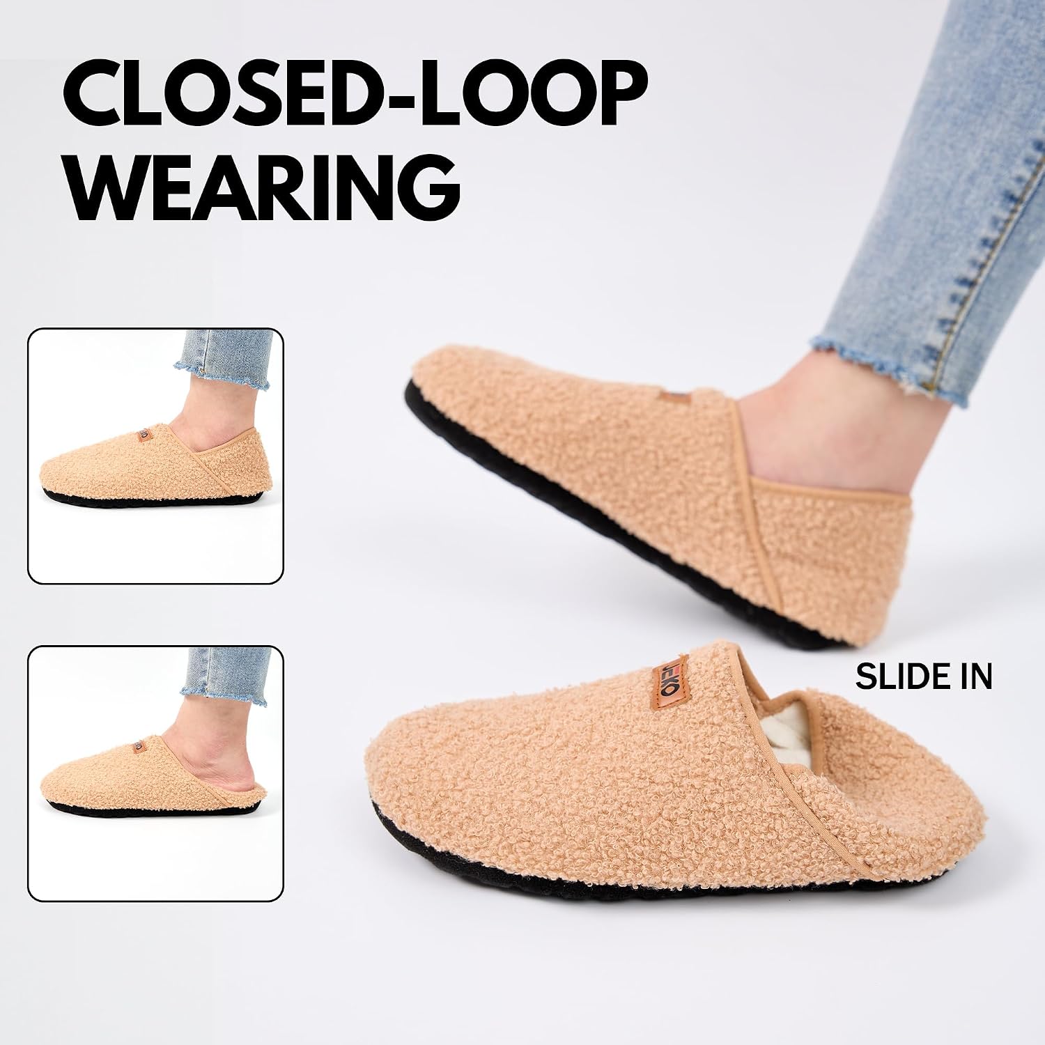 Detalle de UUBARIS House Slippers with Thickened Sole