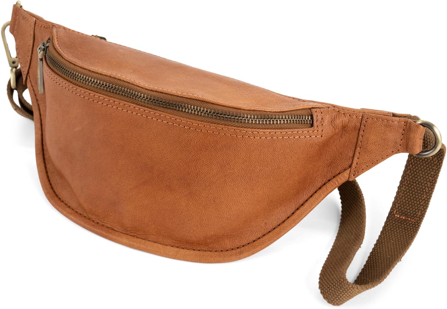 Detalle de Berliner Bags Kai Sac Banane cuir marron ⚙