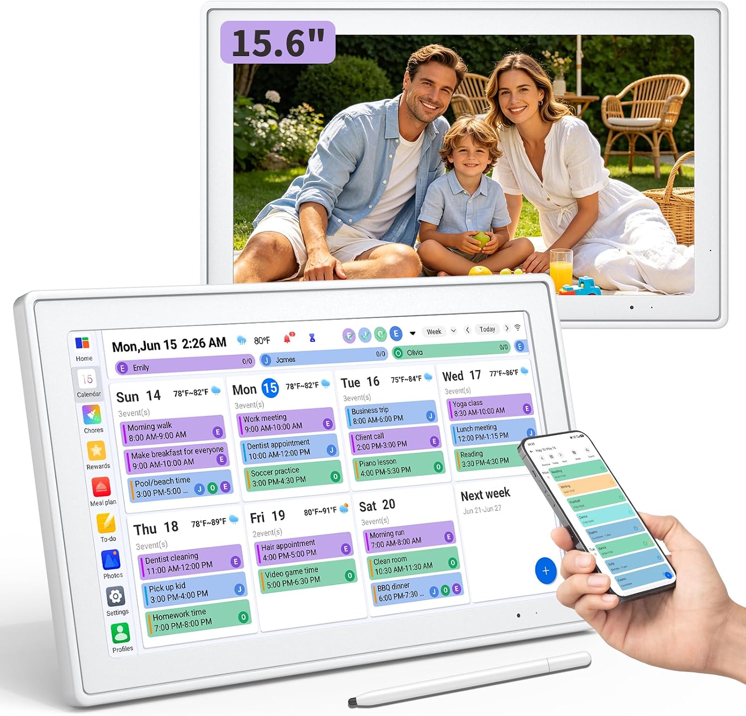 Detalle de Digital Family Calendar 15.6-inch Touchscreen