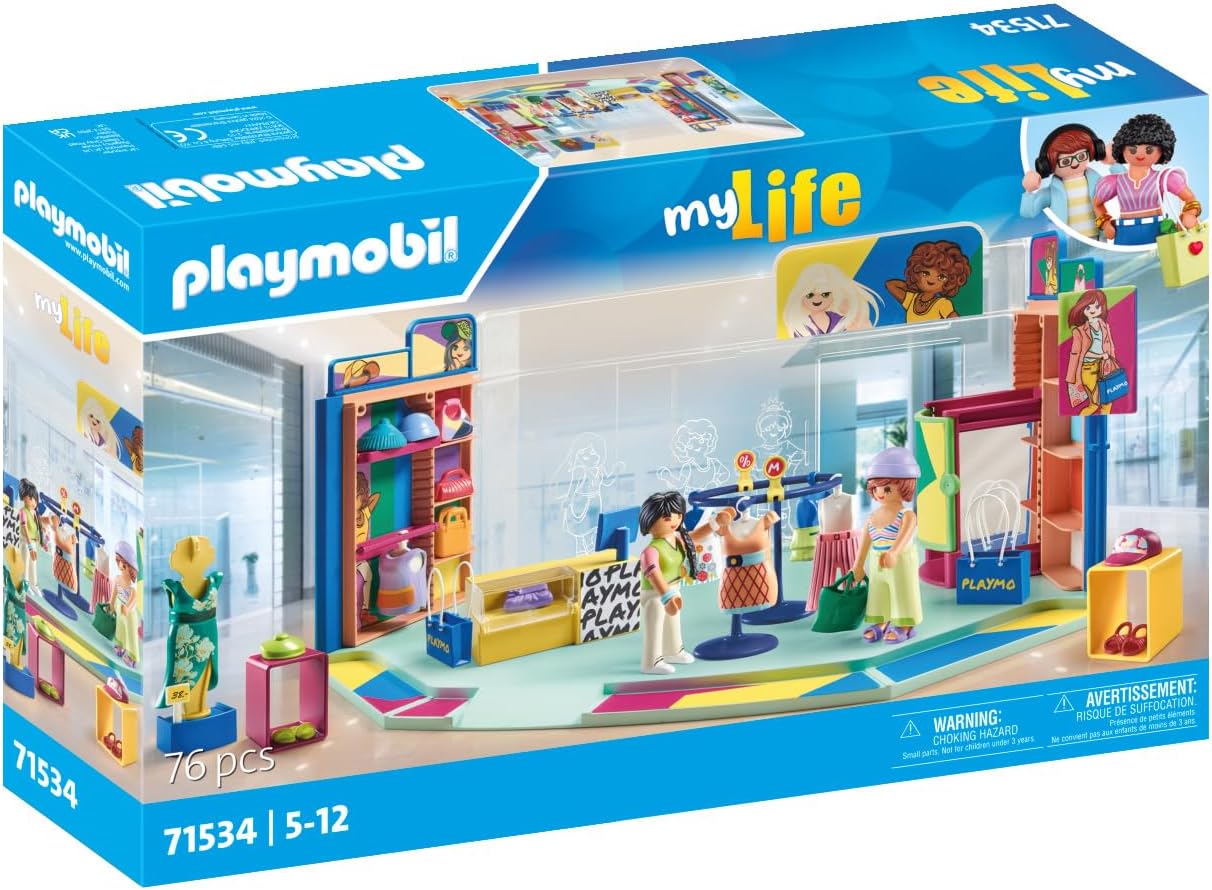 Thumbnail 1 de PLAYMOBIL myLife 71534 modewinkel met 2 verdiepingen en 76 onderdelen