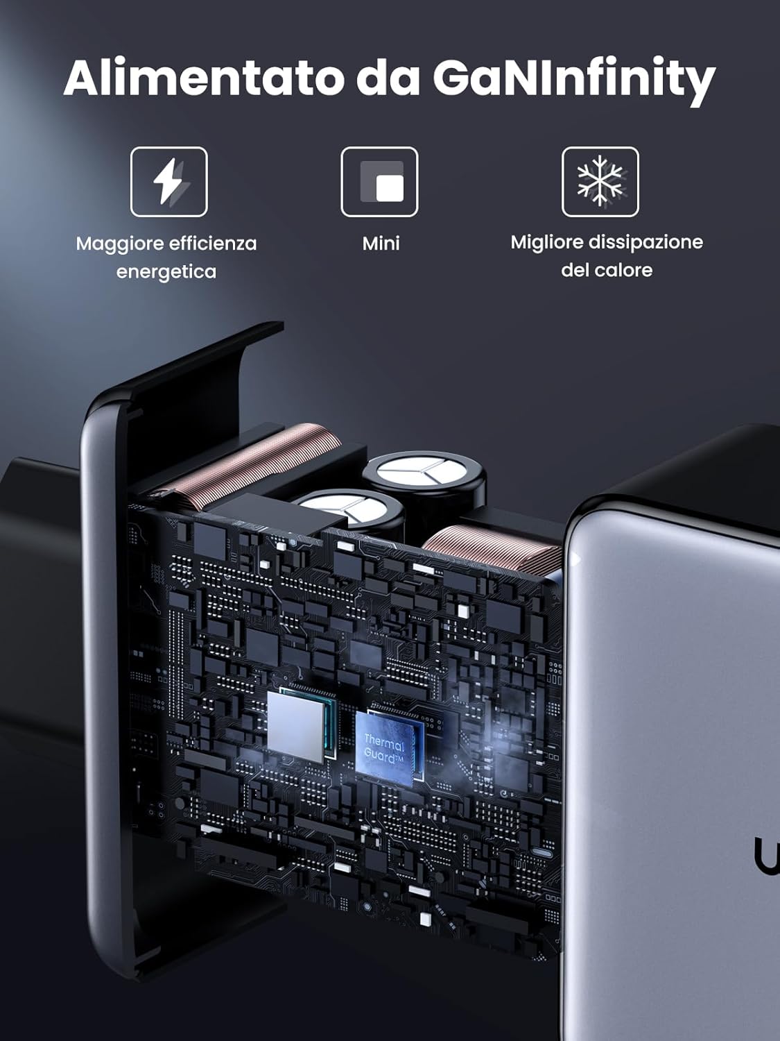 Thumbnail 4 de UGREEN Nexode 160W GaNInfinity caricatore USB-C con 4 porte e PD 3.1 PPS