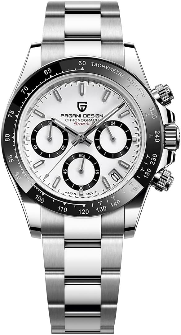 Thumbnail 6 de Pagani Design Zaffiro Sport VK63: orologio uomo al quarzo impermeabile in acciaio 316L con cronografo