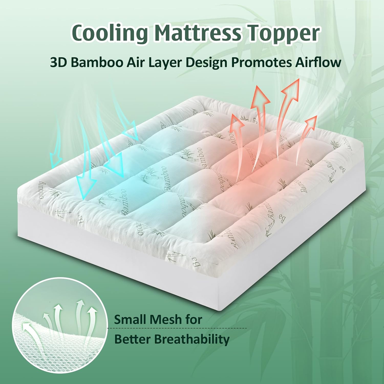 Detalle 1 de DOWNCOOL Queen Mattress Topper