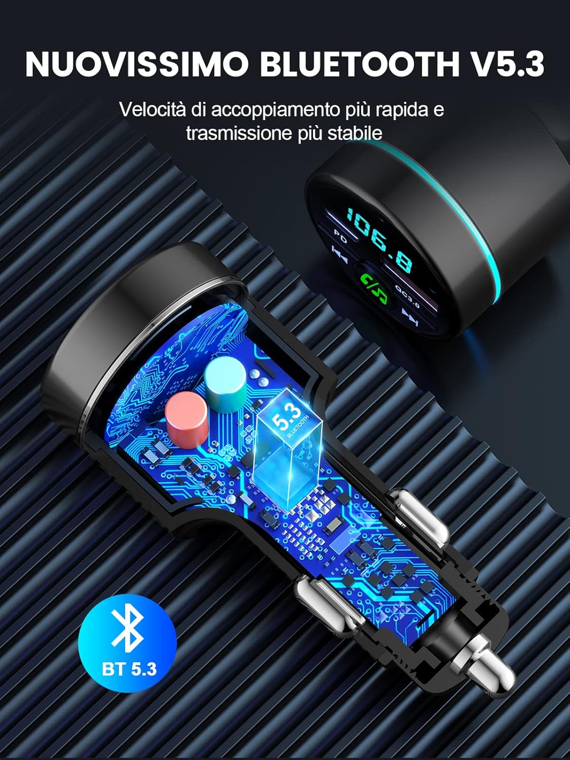 Thumbnail 5 de Mohard Trasmettitore FM Bluetooth 5.3 30W