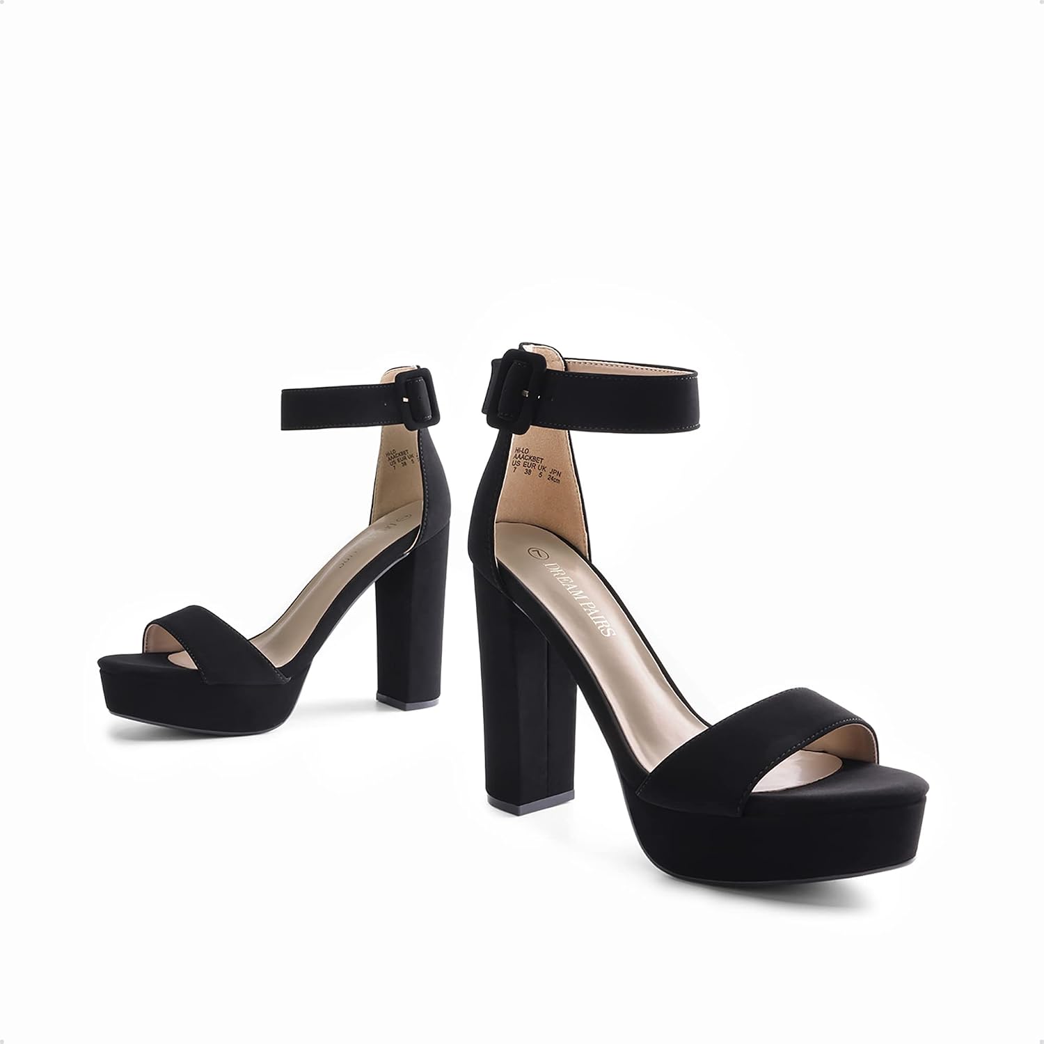 Thumbnail 4 de DREAM PAIRS Platform Heel Sandals 4.5in
