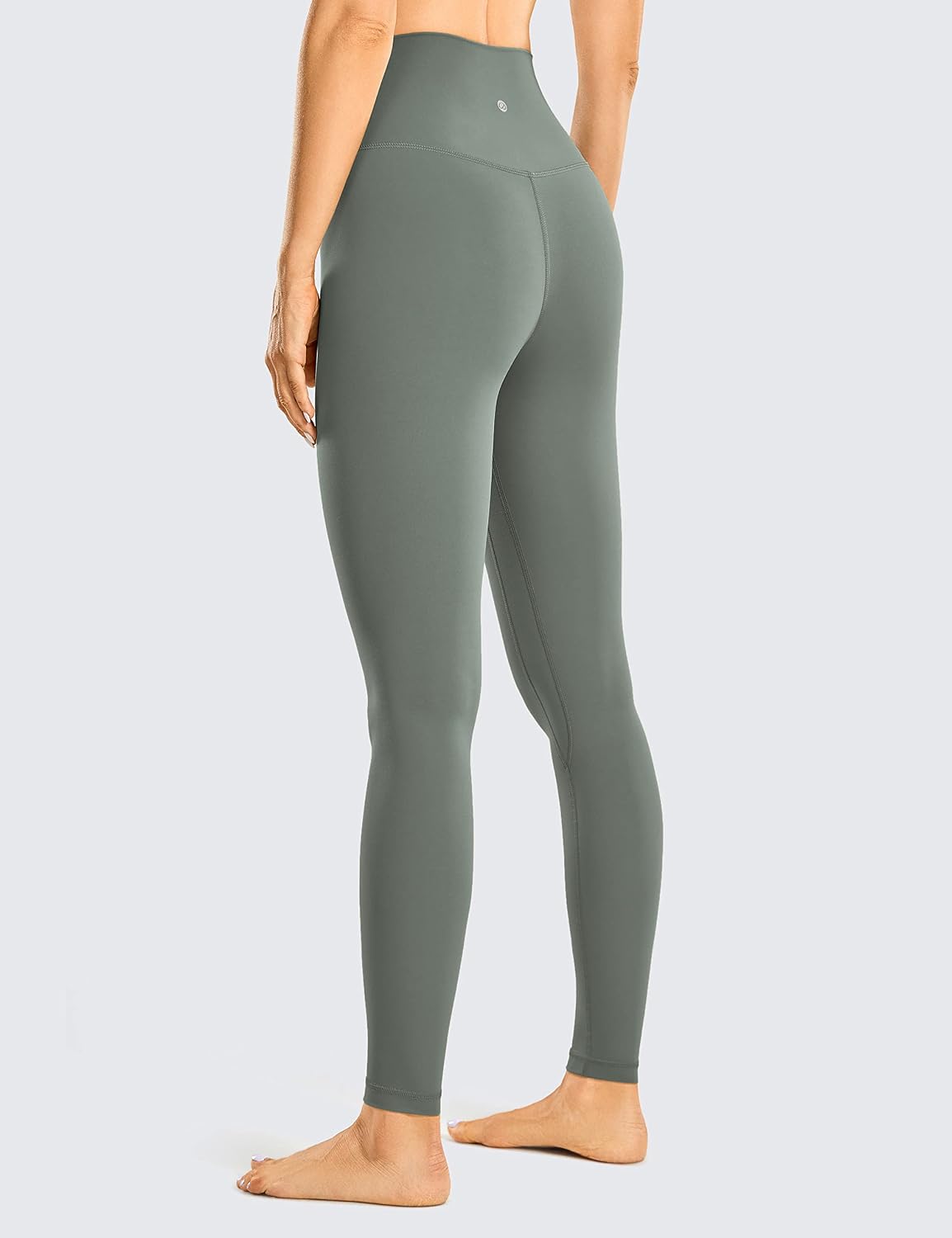 Detalle de Leggings sportivi CRZ YOGA da donna a vita alta, opachi, per fitness e yoga (64/71 cm)