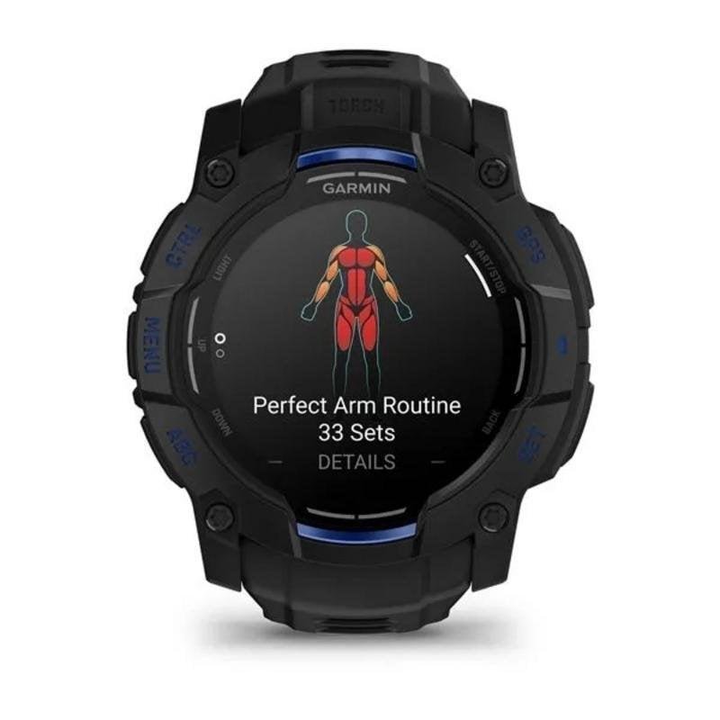 Detalle 2 de Garmin Instinct 3 45mm AMOLED Negro Azul