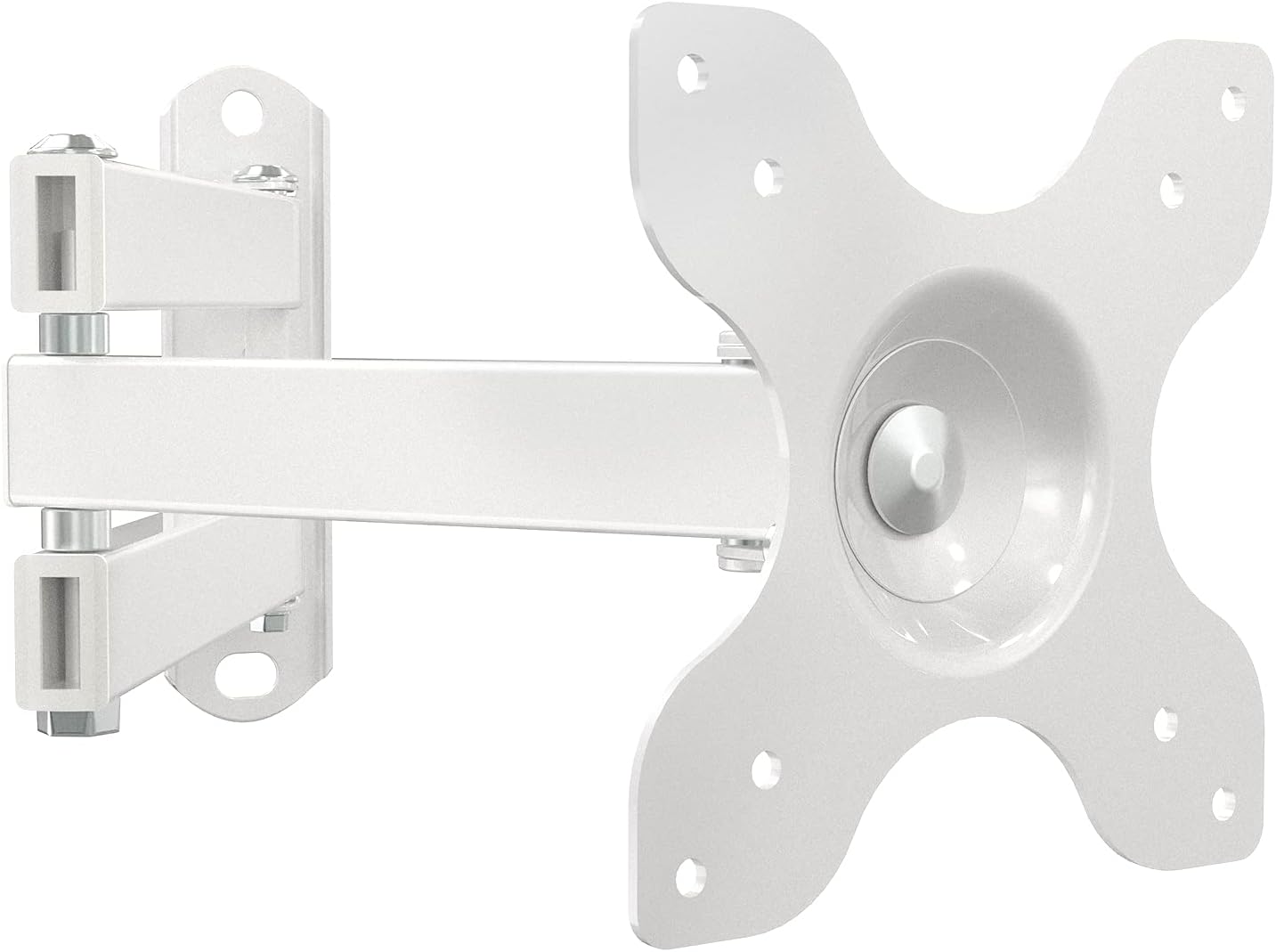 Detalle de WALI TV Wall Mount Articulating LCD Monitor Full Motion 15" Extension Arm Tilt Swivel (1330LM-W) – White