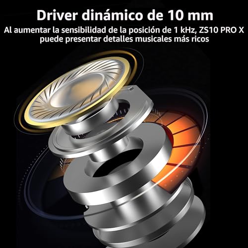 Thumbnail 2 de Yinyoo KZ ZS10 Pro X: auriculares híbridos 4BA+1DD para audiófilos sin micrófono