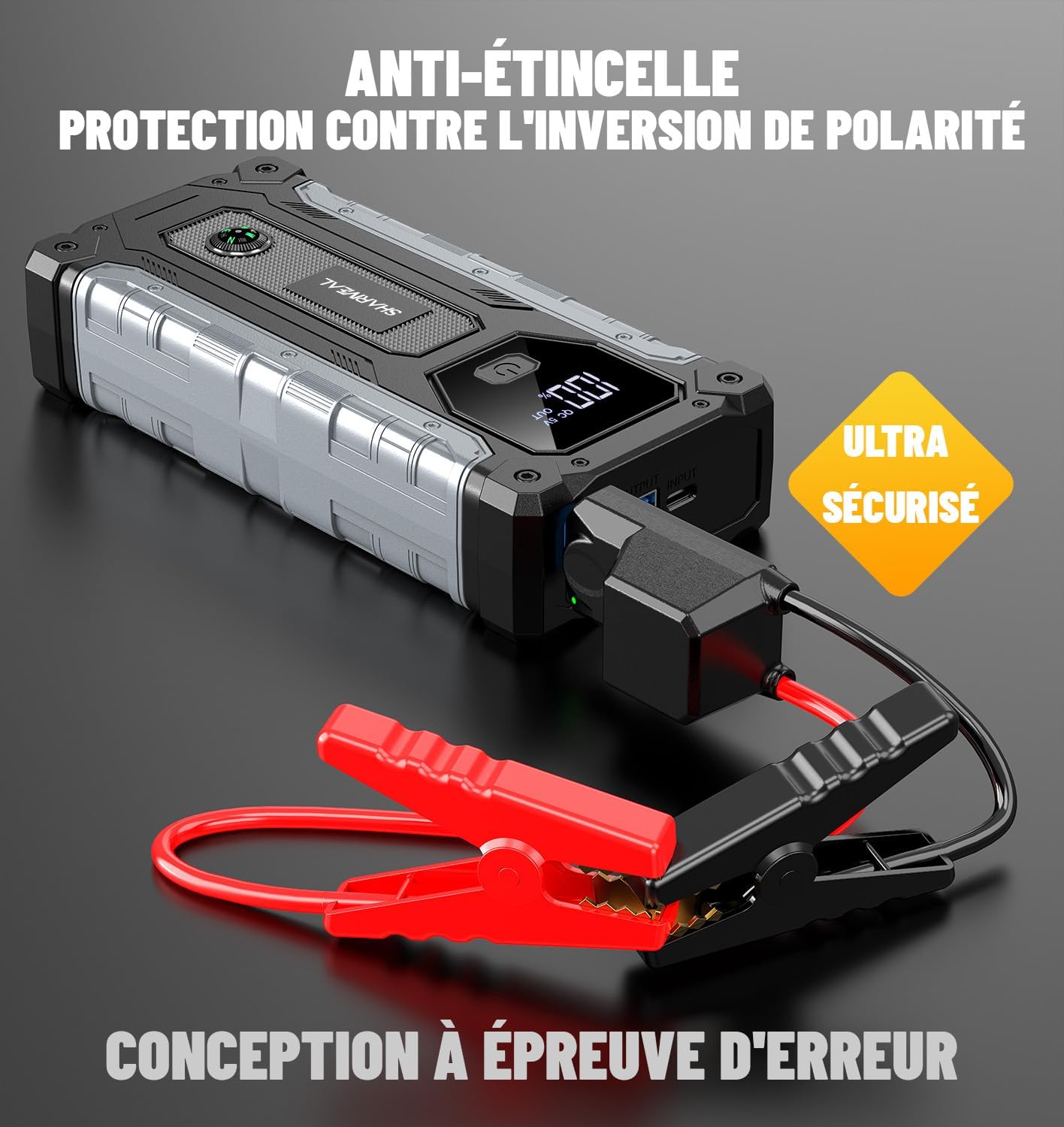 Thumbnail 5 de Sharmeal Booster Batterie Voiture 8000A et Démarreur Portable – Puissance et polyvalence en une seule unité