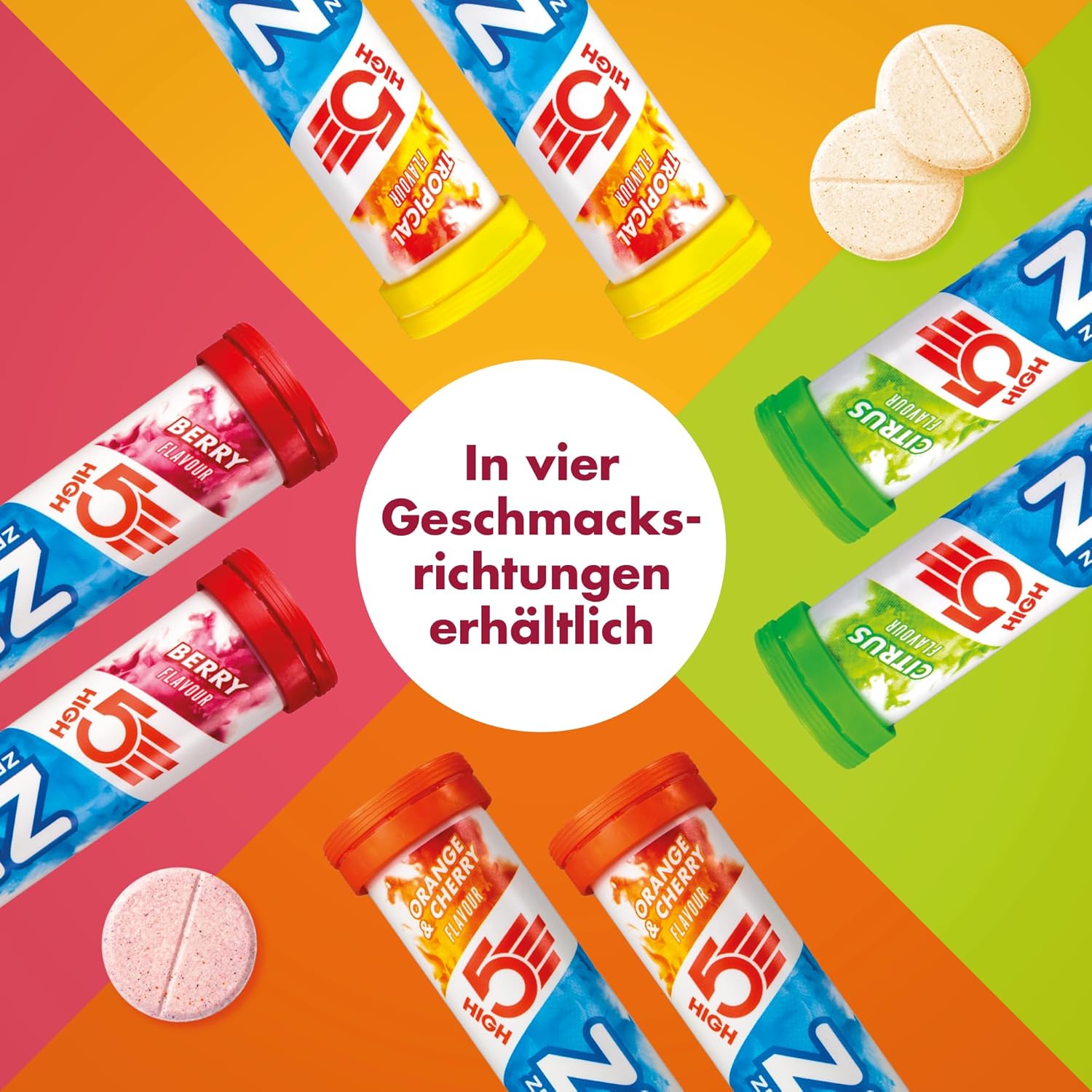 Thumbnail 3 de HIGH5 ZERO Elektrolyte Ohne Zucker – Hydration Helper, Beere, 40 Tabletten (2x20)