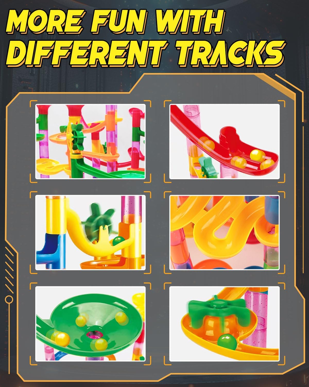 Detalle de E-SMARTER Marble Run 133p: Marble Rush with Exquisite Packaging