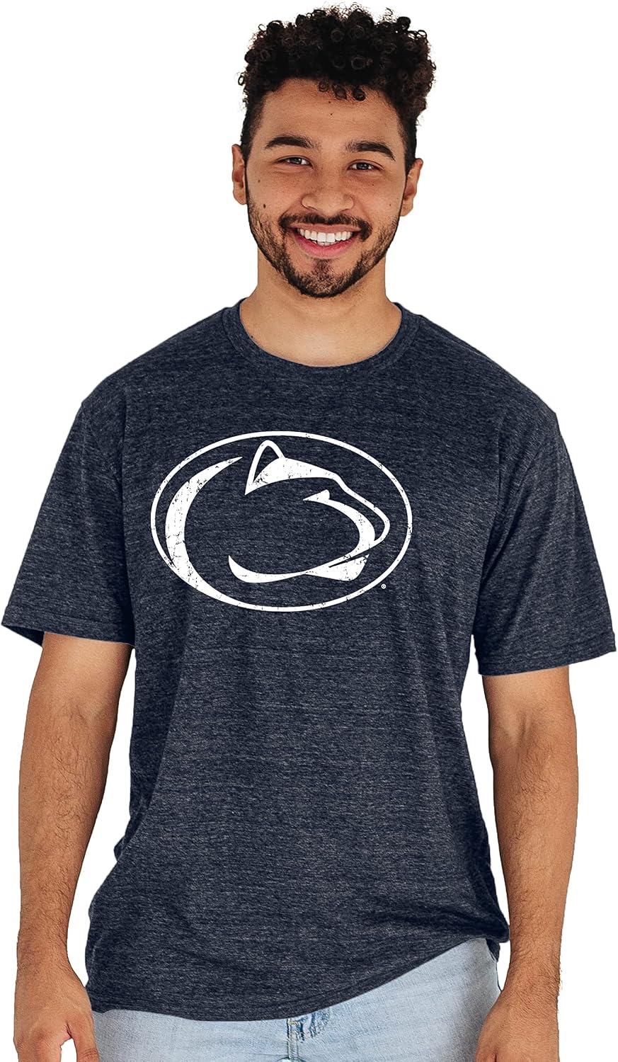 Detalle 2 de Blue 84 NCAA Men’s Tri-Blend T-Shirt in Vintage Icon Team Color (Penn State Nittany Lions)