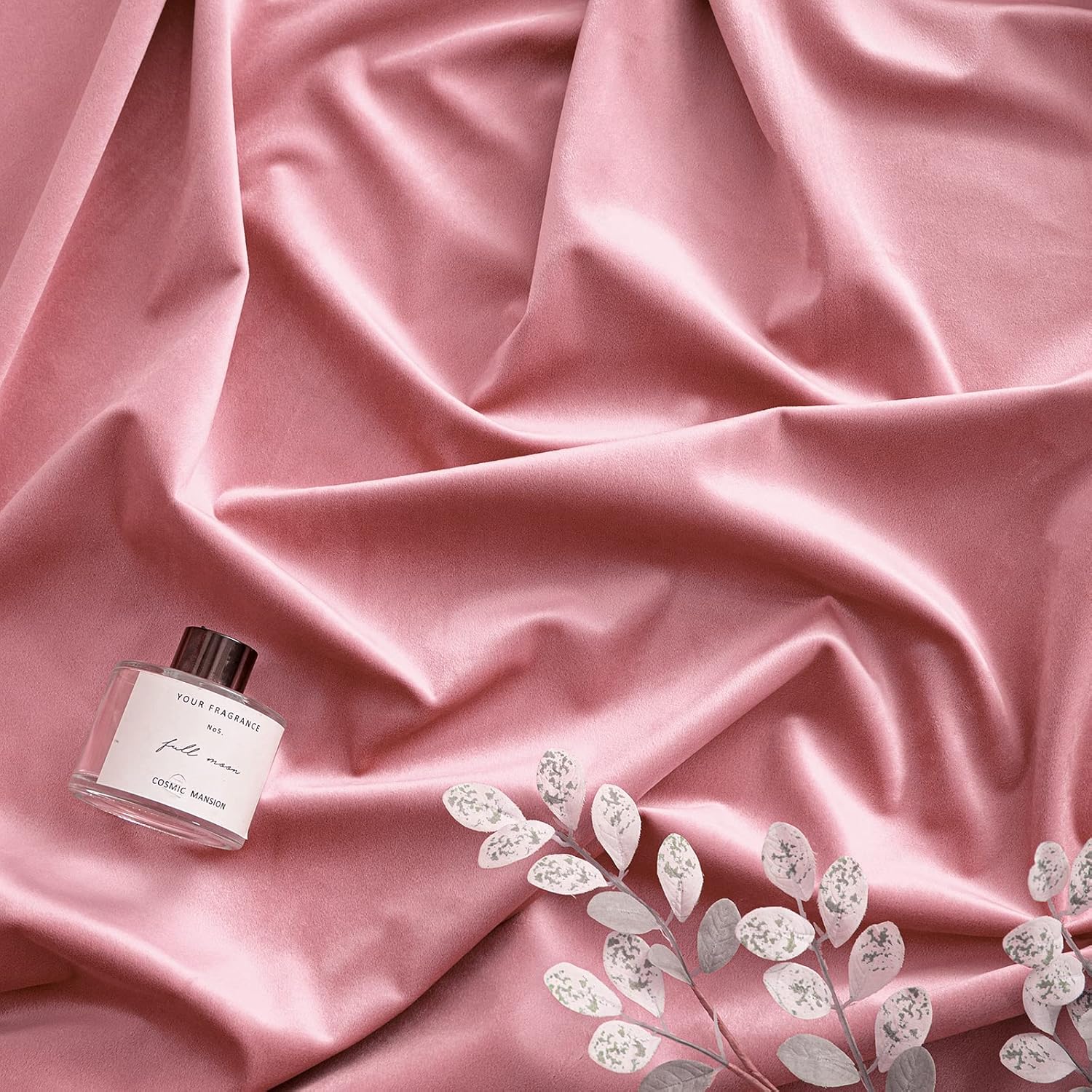 Thumbnail 5 de Woaboy Velvet Curtains 90 Drop Blush Pink