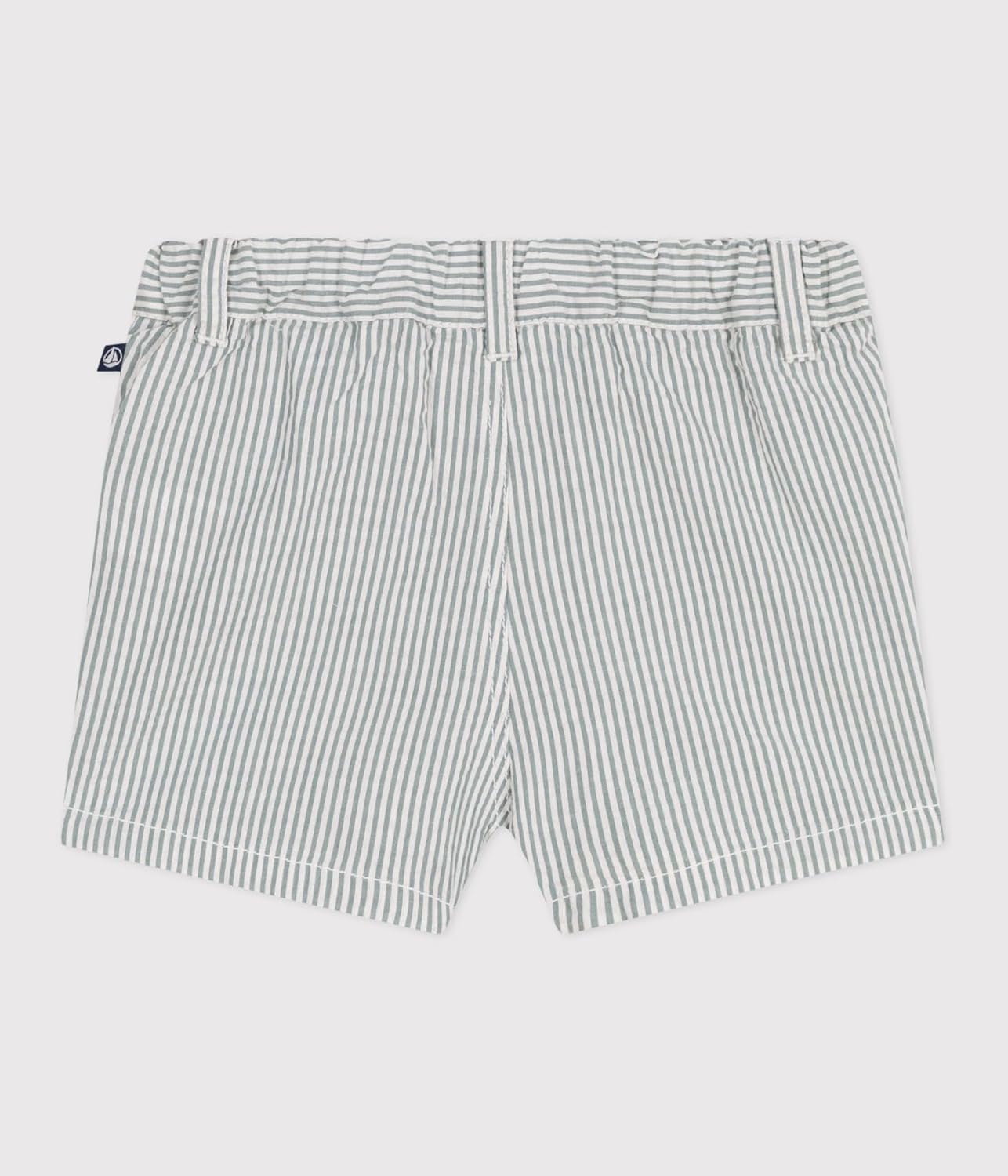 Thumbnail 2 de Petit Bateau Short Bébé garçon – short rayé en seersucker pour bébé