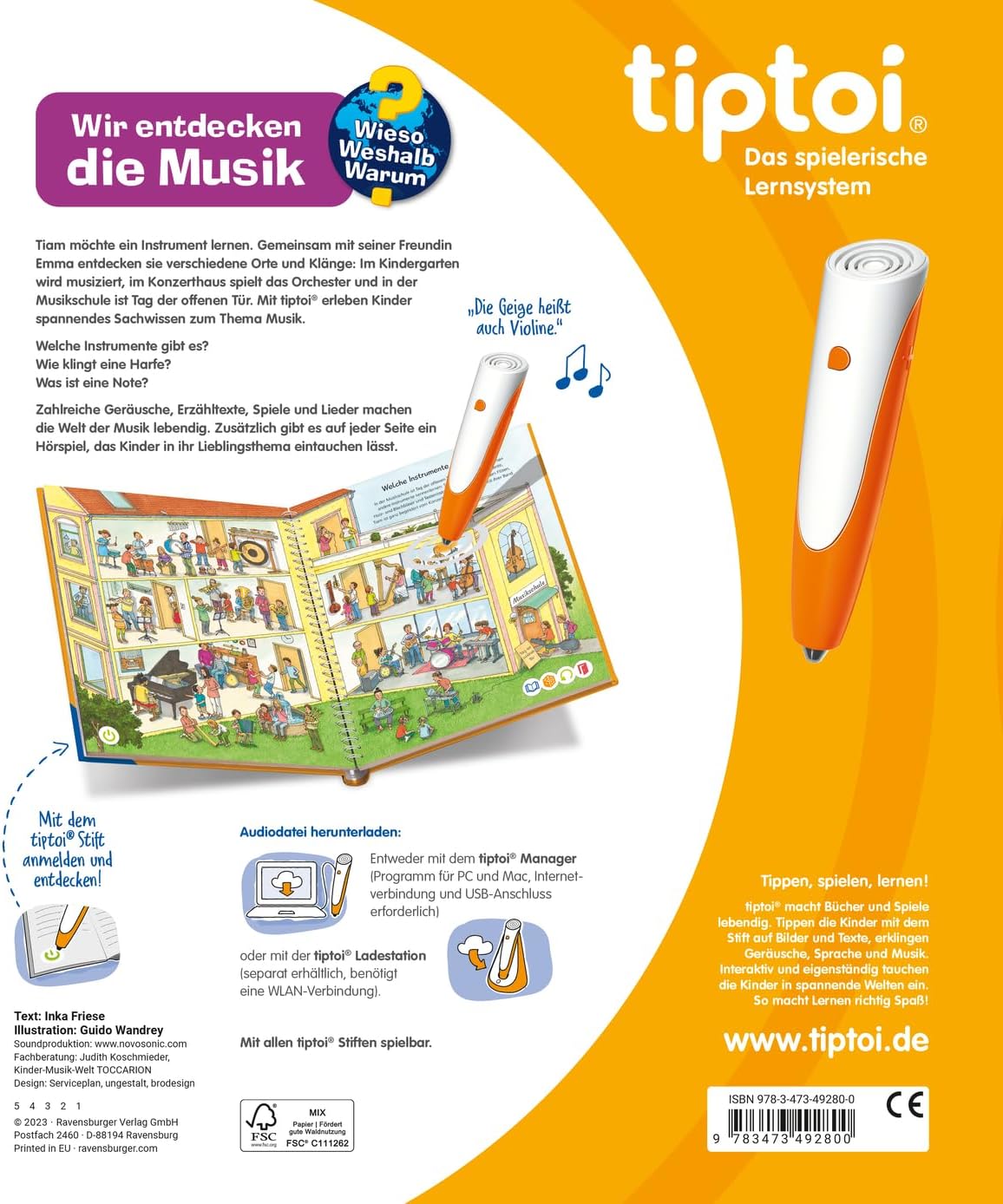 Detalle 2 de tiptoi® Wieso? Weshalb? Warum? 49280 audio book