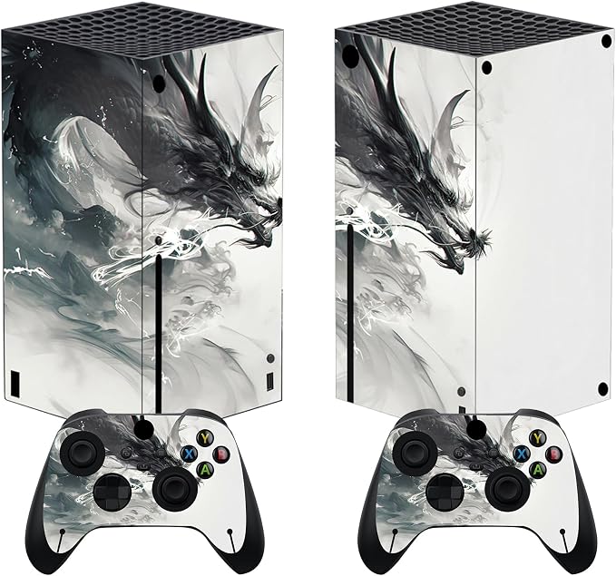 Detalle de PlayVital Pegatina Xbox Series X Dragón Ink Spirit