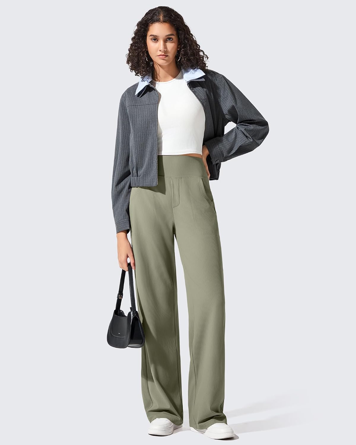 Thumbnail 4 de G4Free Ribbed Knit Wide-Leg Pants