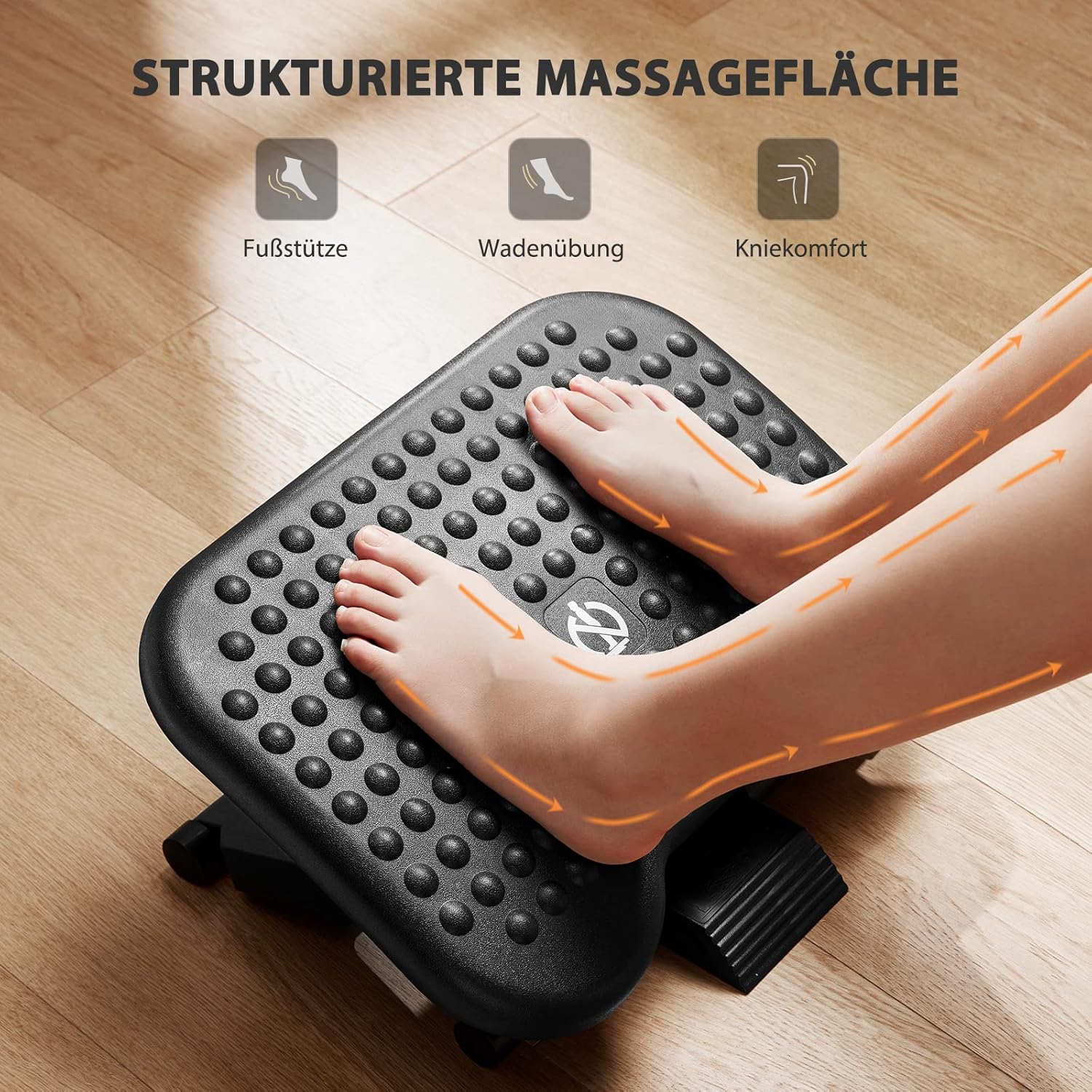 Detalle de HUANUO Poggiapiedi Regolabile ergonomico 3 altezze