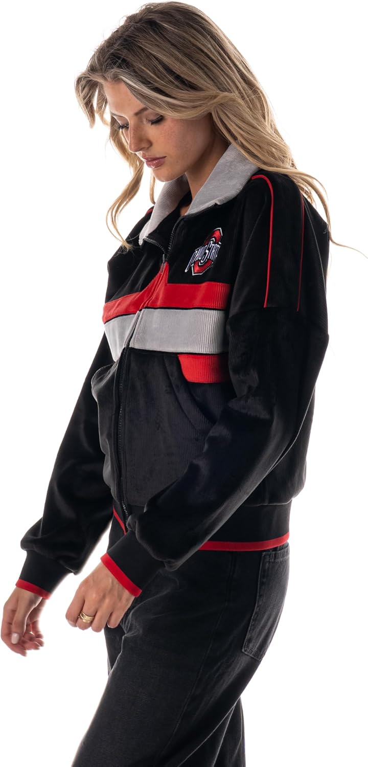 Thumbnail 2 de The Wild Collective Women’s Ohio State Velvet Cord Jacket