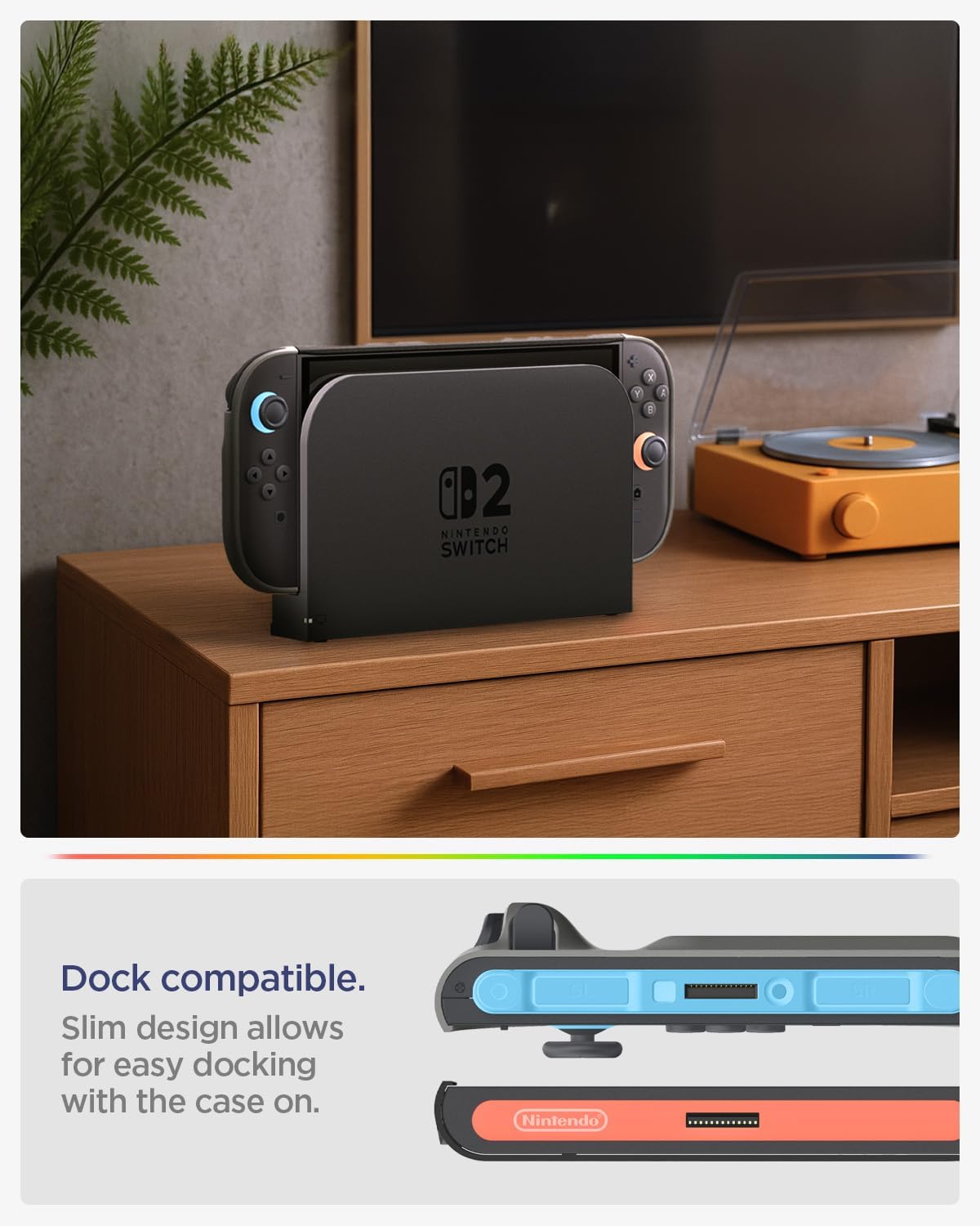 Thumbnail 3 de Spigen Nano Pop coque pour Nintendo Switch 2 (2025) avec support intégré – Sésame Noir