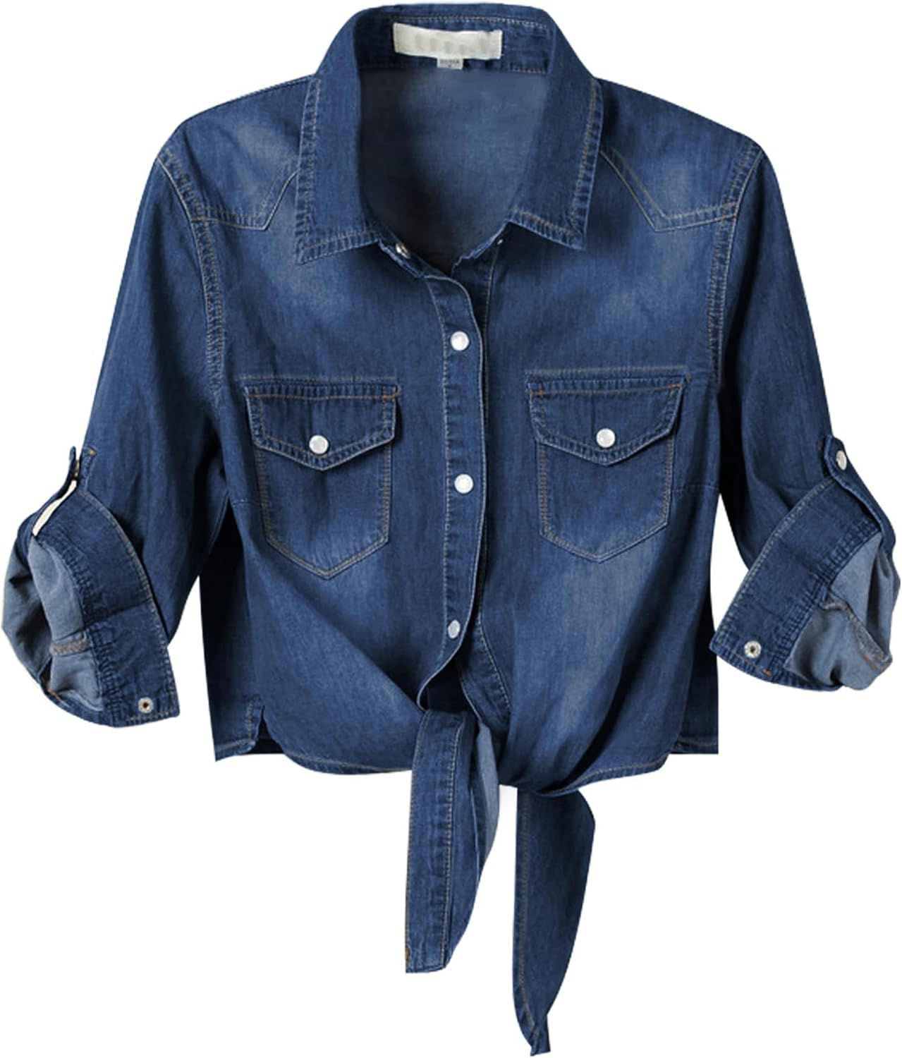 Detalle de Omoone Women's Chambray Denim Shirt