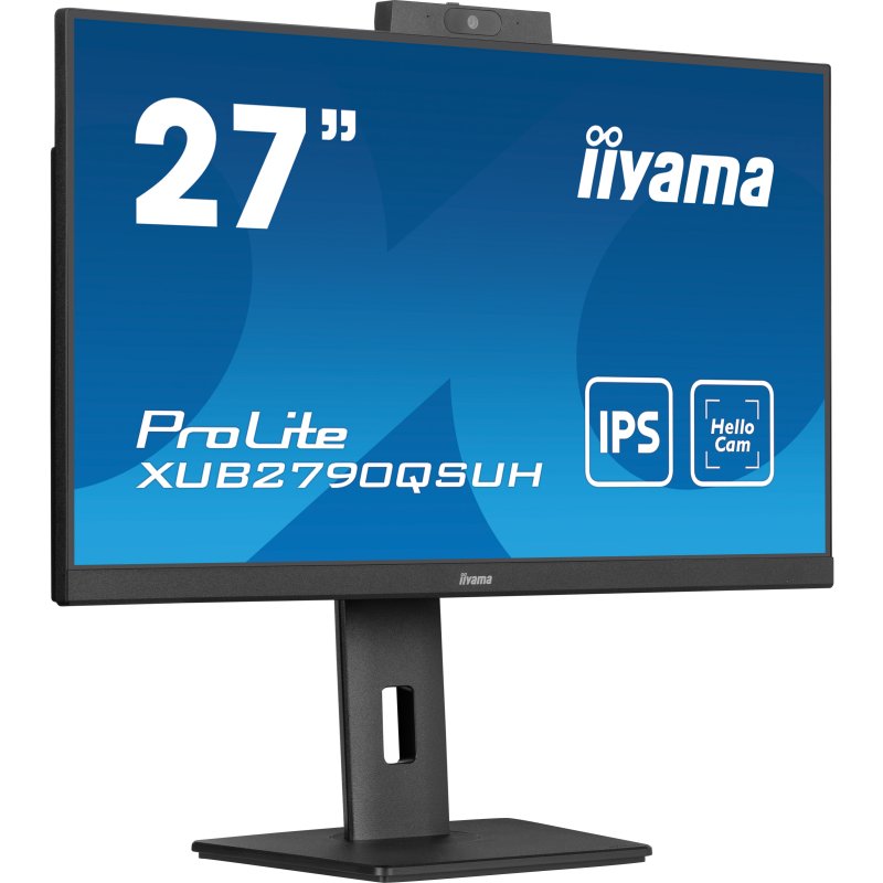 Thumbnail 3 de Iiyama ProLite XUB2790QSUH-B1: monitor 27" IPS QHD con webcam, altavoces y soporte ajustable